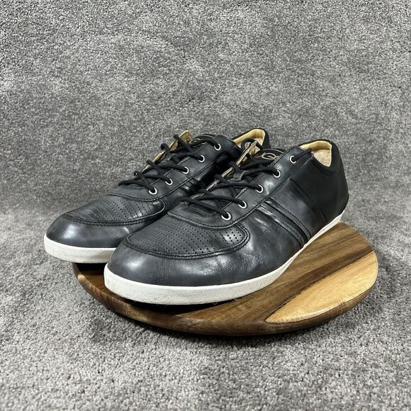 UGG Australia Brook-Lin Men Size 18 Black Leather Business Casual Shoes Used main image 6